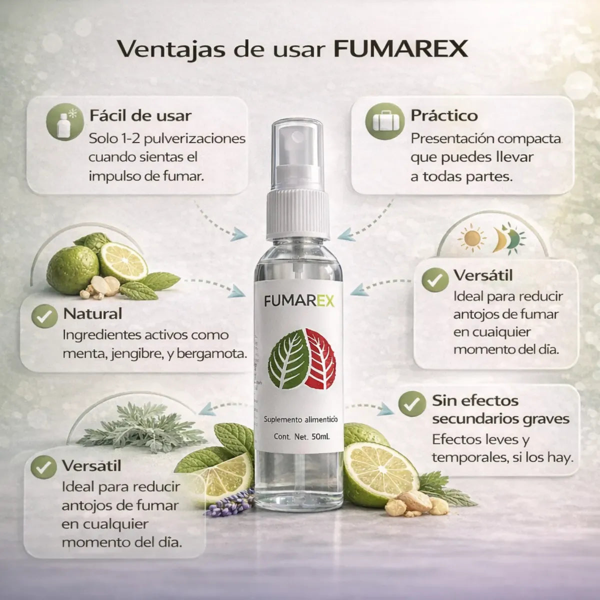 Fumarex - SPRAY - Deja de Fumar=Fácil
