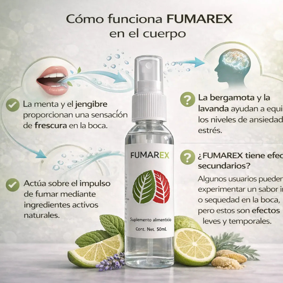 Fumarex - SPRAY - Deja de Fumar=Fácil